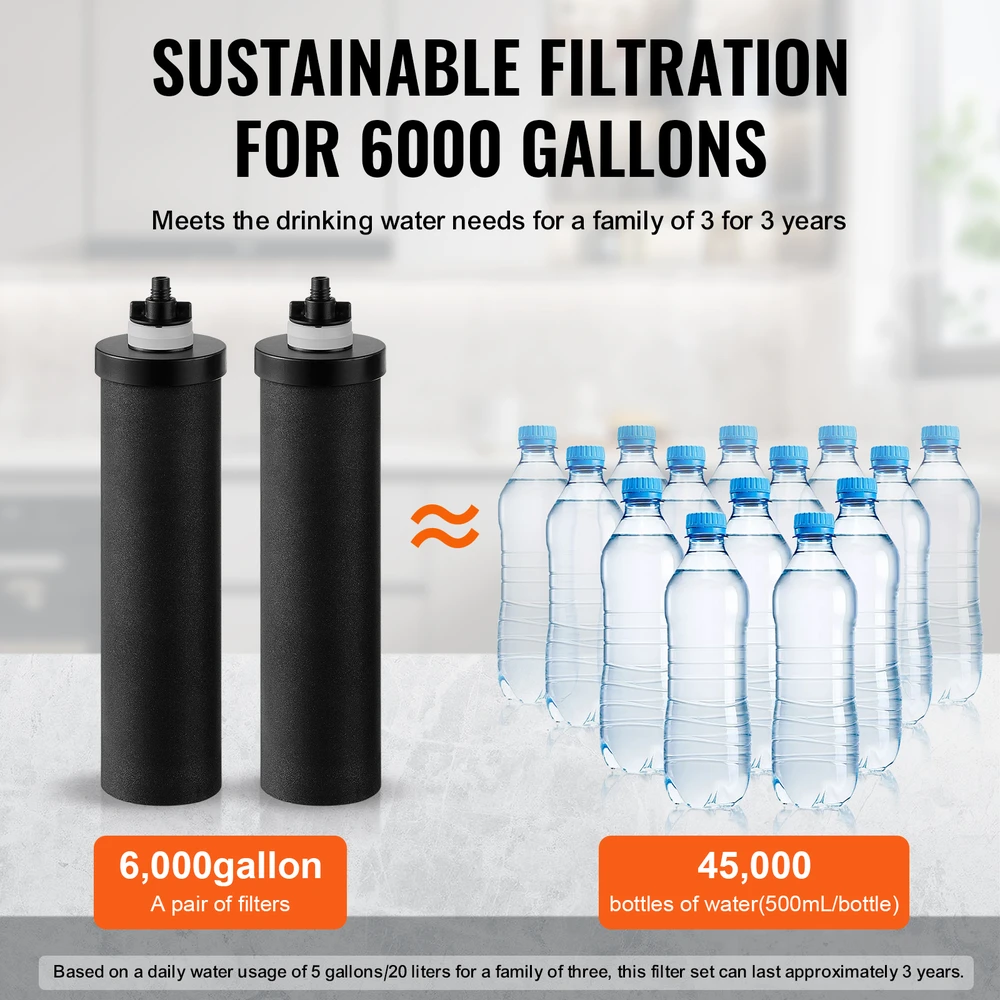 VEVOR Vandens filtrų pakeitimai, aktyvuota anglis