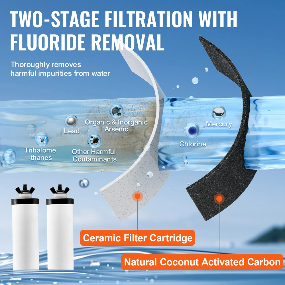 VEVOR vandens filtrų keitimo elementai, keramikos filtrai