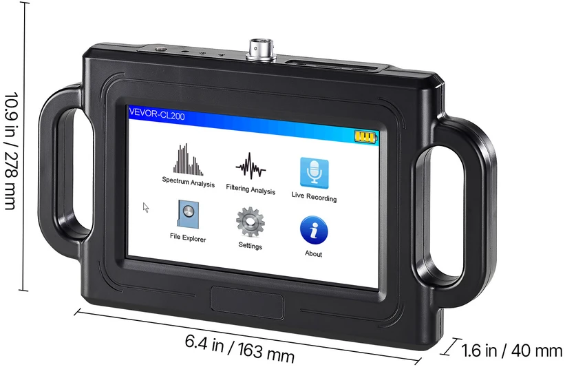VEVOR Vandens nutekėjimo detektorius su LCD ekranu