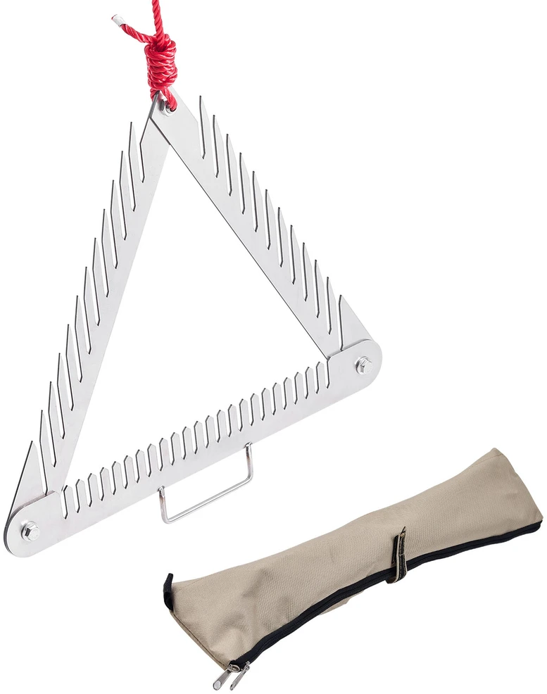 VEVOR 60 cm trikampis vandens žolių grėblys