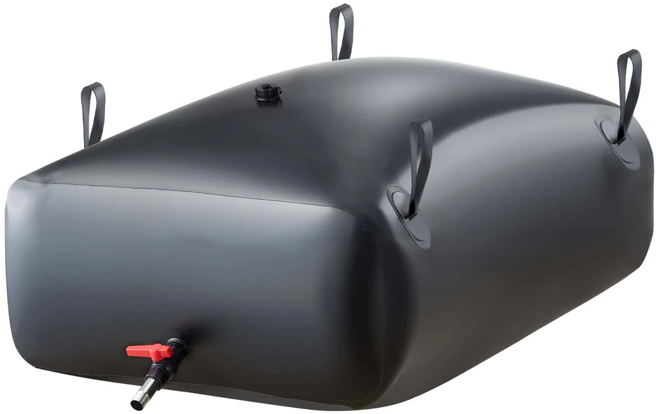 Vevor Vandens saugojimo talpa, 121x81.5x37 cm, juoda, PVC sulankstoma saugykla