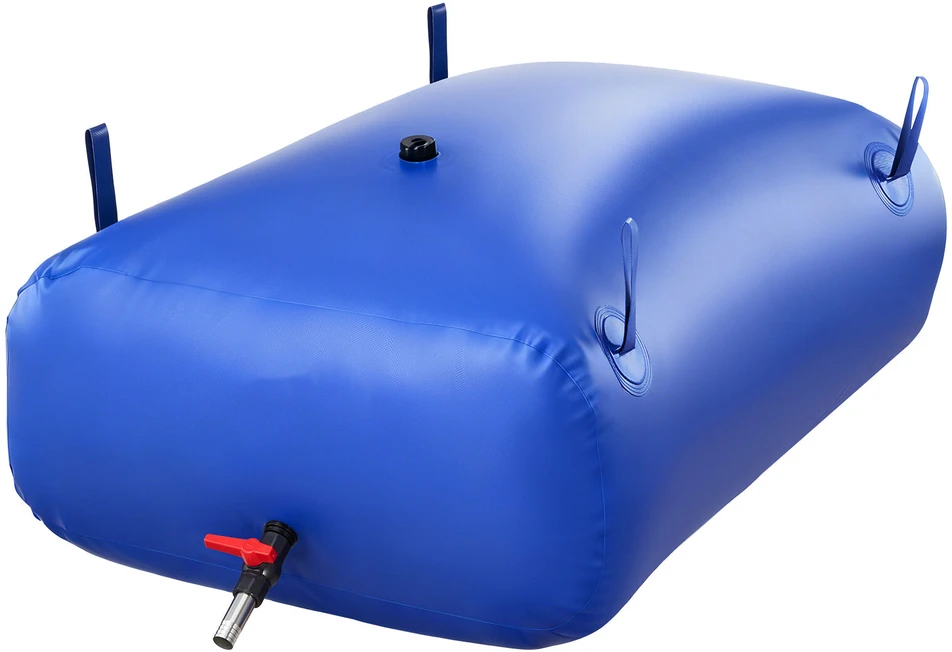 Vevor Vandens saugojimo talpa 121x81.5x37 cm mėlyna PVC sulankstoma