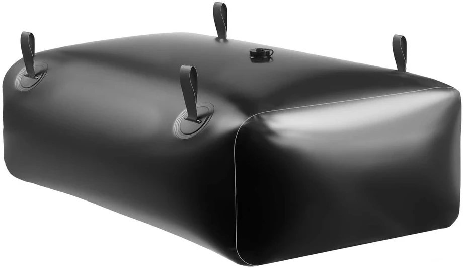 Vevor Vandens saugojimo talpa, 121x81.5x37 cm, juoda, PVC sulankstoma saugykla