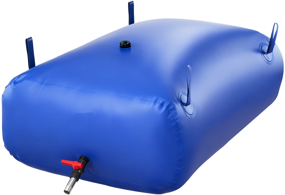 Vevor Vandens saugojimo talpa 121x81.5x37 cm mėlyna PVC sulankstoma