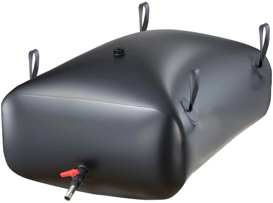 Vevor Vandens saugojimo talpa, 121x81.5x37 cm, juoda, PVC sulankstoma saugykla