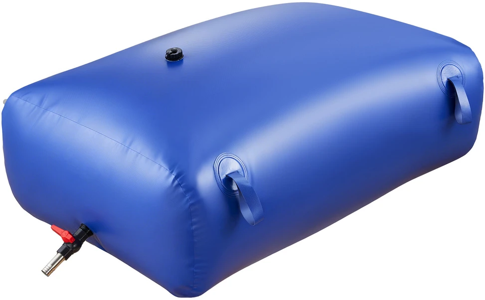 Vevor Vandens saugojimo talpa 121x81.5x37 cm mėlyna PVC sulankstoma