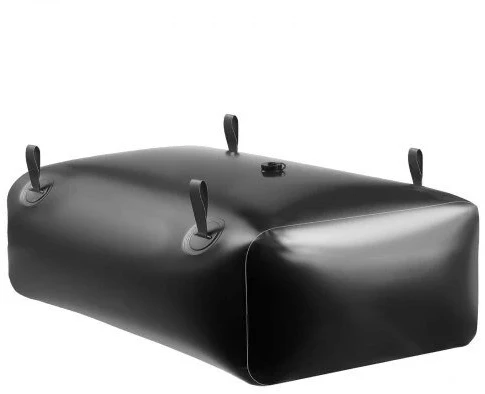 Vevor Vandens saugojimo talpa, 121x81.5x37 cm, juoda, PVC sulankstoma saugykla