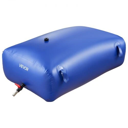 Vevor Vandens saugojimo talpa 121x81.5x37 cm mėlyna PVC sulankstoma