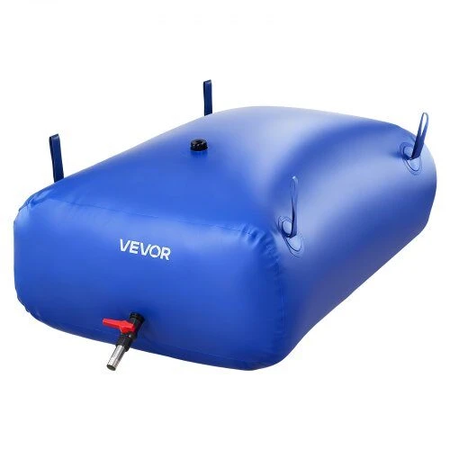 Vevor Vandens saugojimo talpa 121x81.5x37 cm mėlyna PVC sulankstoma