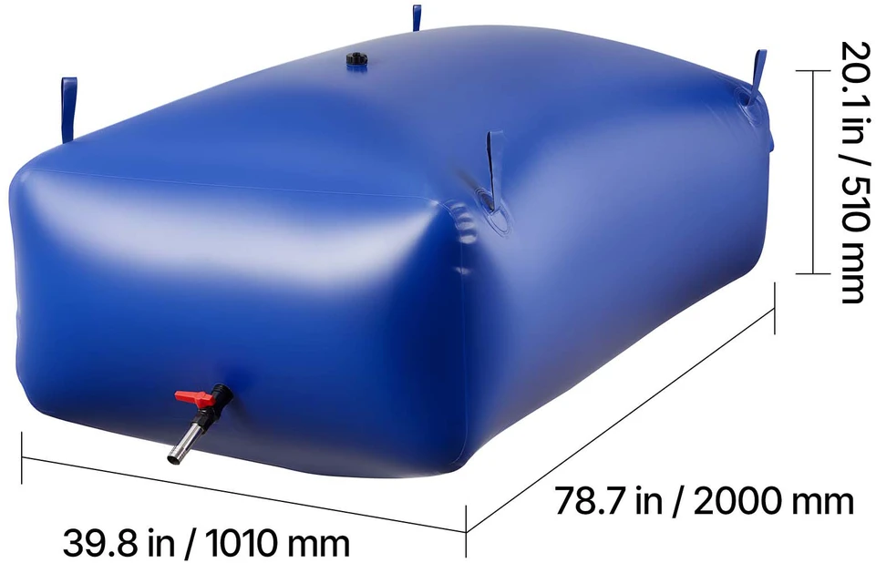 VEVOR 1000 l vandens talpos maišas