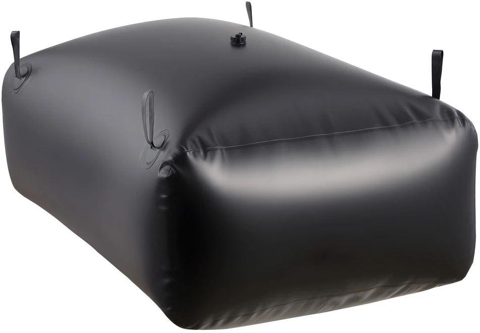 Vevor Vandens saugojimo talpykla 200x101x51 cm juoda PVC sulankstoma