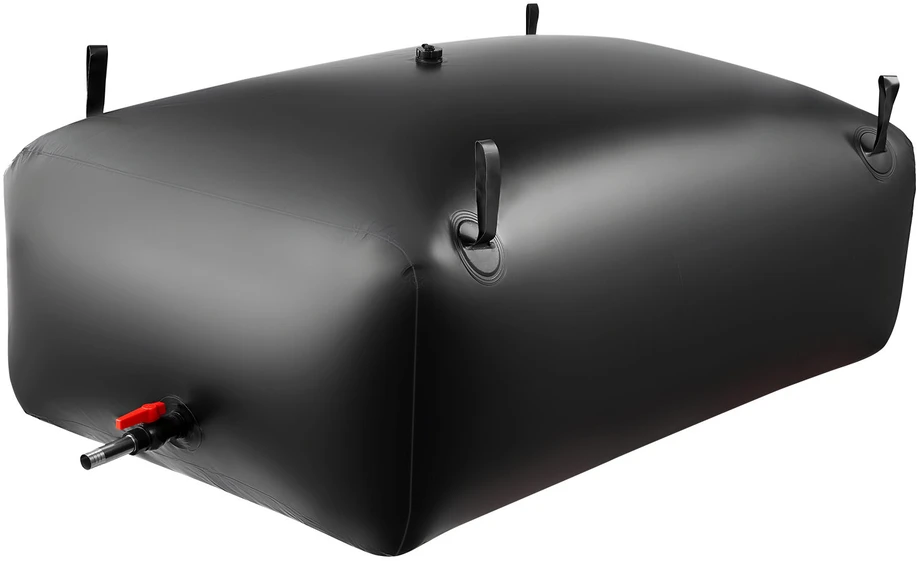 Vevor Vandens saugojimo talpykla 200x101x51 cm juoda PVC sulankstoma