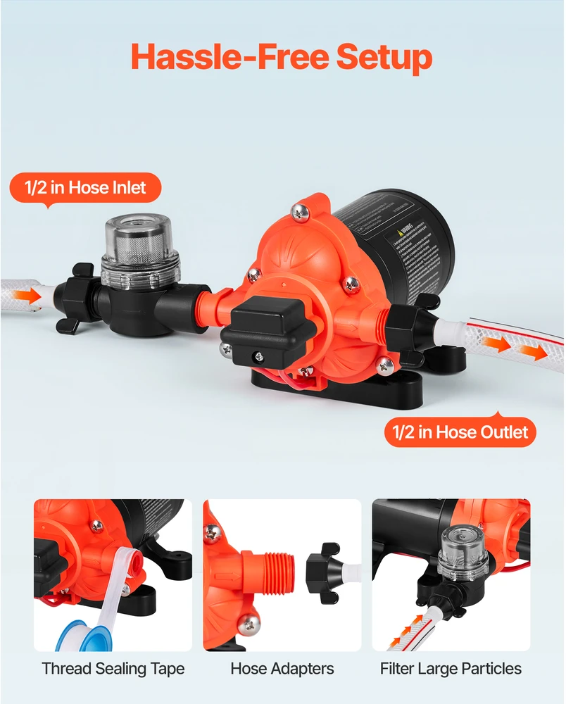 VEVOR 12V RV vandens siurblys