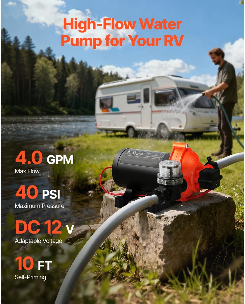 VEVOR 12V RV vandens siurblys