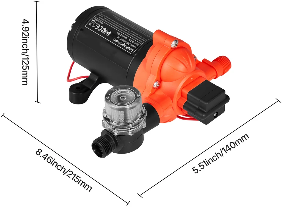 VEVOR 12V RV vandens siurblys