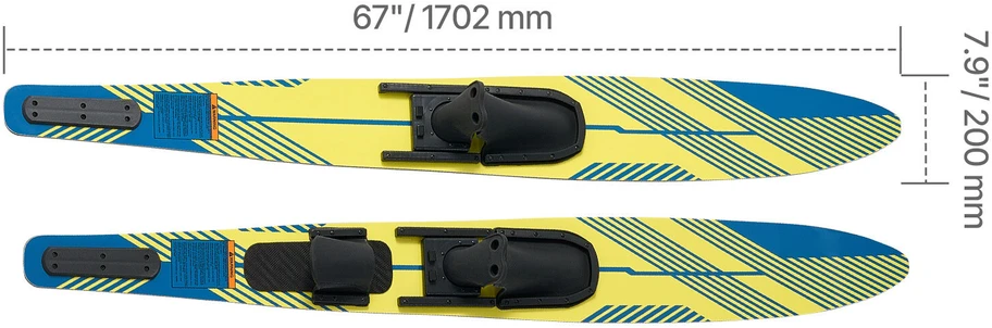 VEVOR 170,2 cm vandens slidės su reguliuojamais apkaustais