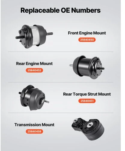 VEVOR Variklių ir transmisijų tvirtinimo komplektas Chevrolet