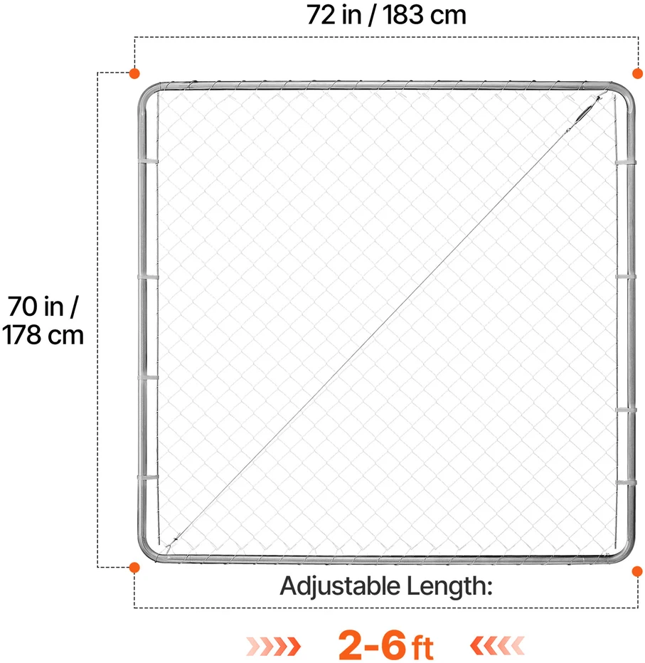 VEVOR Tvoros vartai sodo tinklui 92 x 122 cm