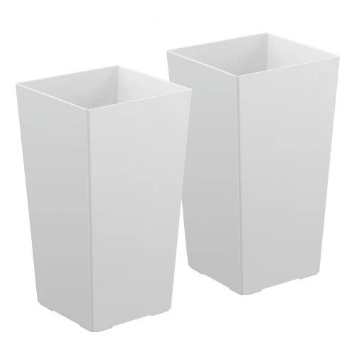 VEVOR Aukšti vazonai rinkinys 2 vnt, 550 mm, balti