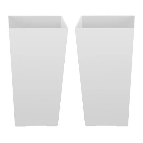 VEVOR Aukšti vazonai rinkinys 2 vnt, 550 mm, balti