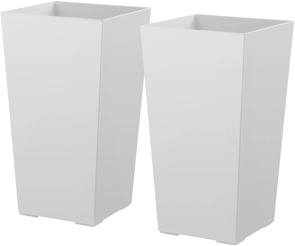 VEVOR Aukšti vazonai rinkinys 2 vnt, 550 mm, balti