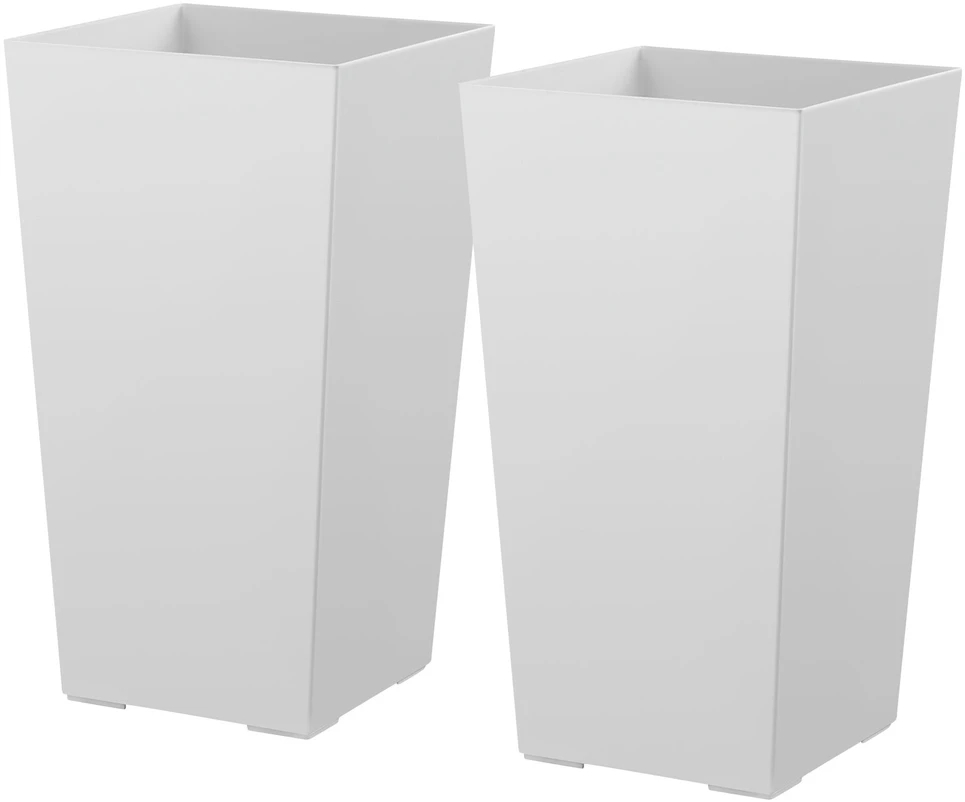 VEVOR Aukšti vazonai rinkinys 2 vnt, 550 mm, balti