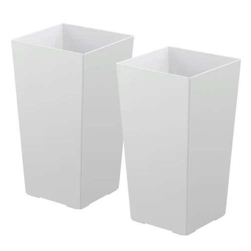 Vevor Aukšti vazonai rinkinys 2 vnt, 550 mm, balti