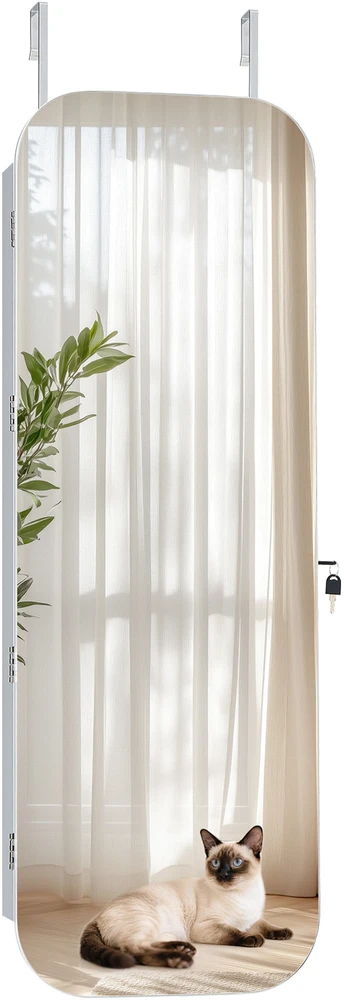 VEVOR Papuošalų spintelė su veidrodžiu, 1080 mm