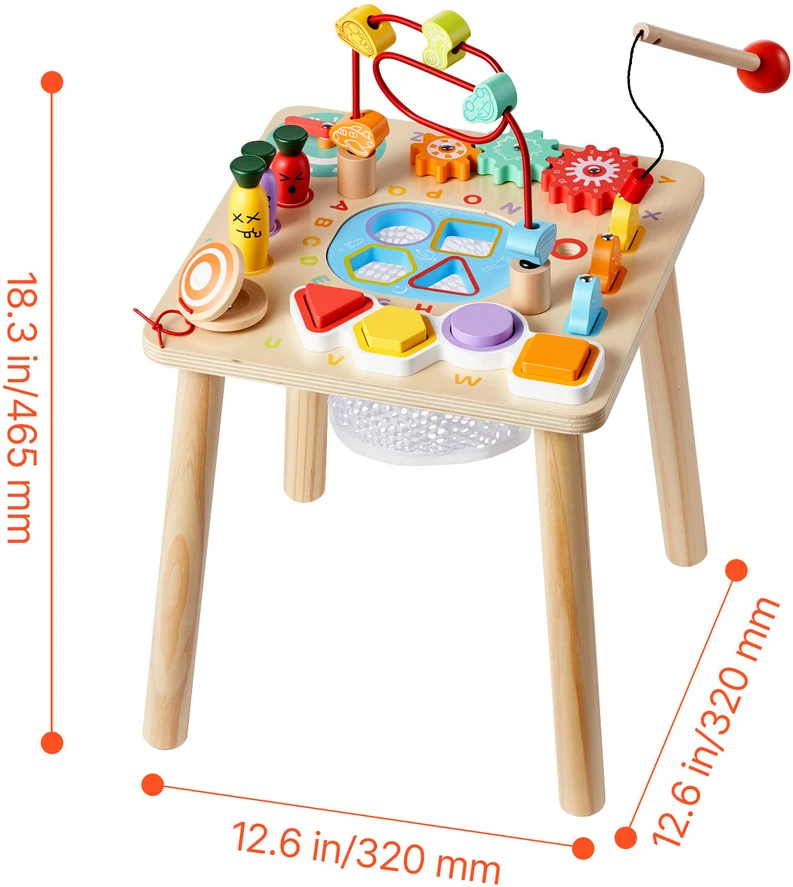VEVOR Montessori veiklos staliukas mažyliams 1–3 m.