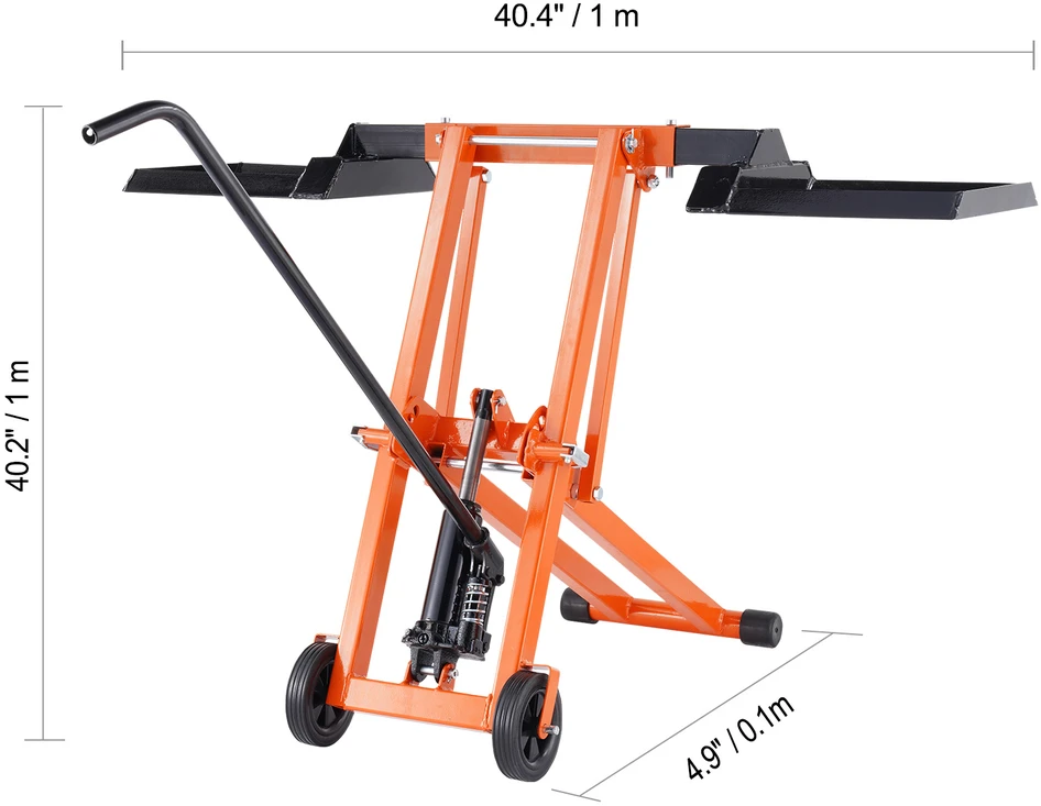 VEVOR 225 kg vejapjovės keltuvas su hidrauliniu domkratu