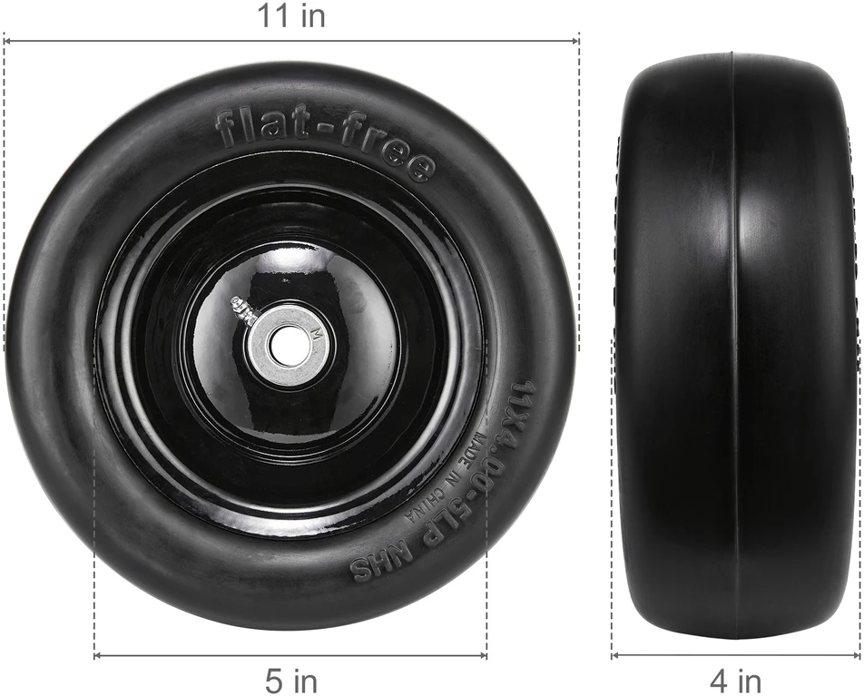 VEVOR Vejapjovės ratai su ratlankiu 11x4-7, 2 vnt.