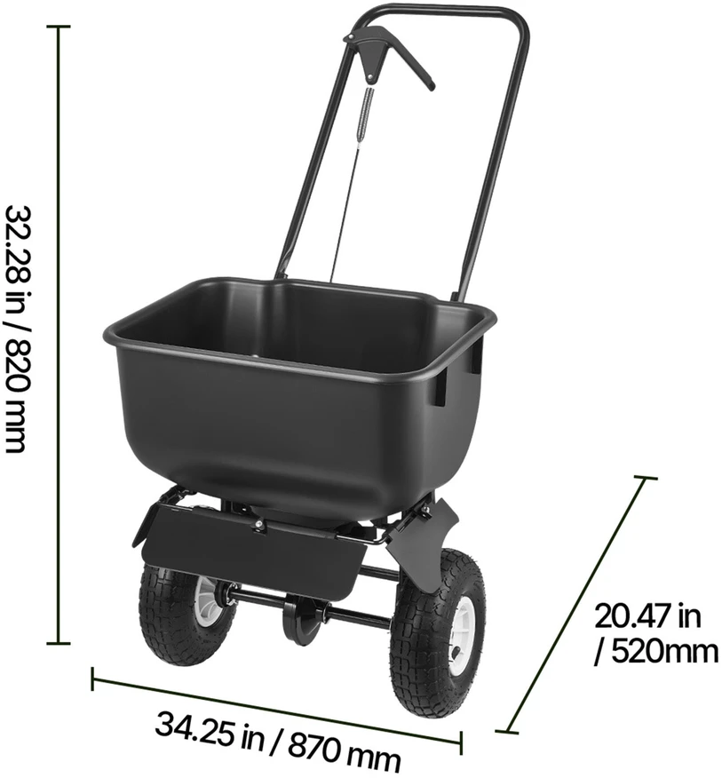 VEVOR Sodo sklaidos vežimėlis, 36.3kg talpa
