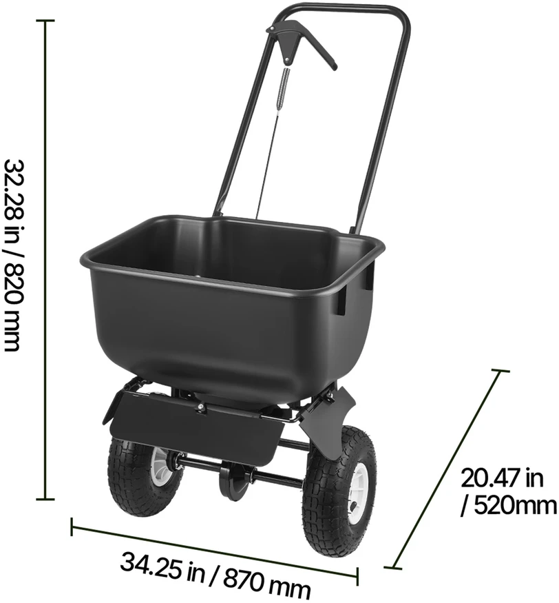 VEVOR Sodo sklaidos vežimėlis, 36.3kg talpa