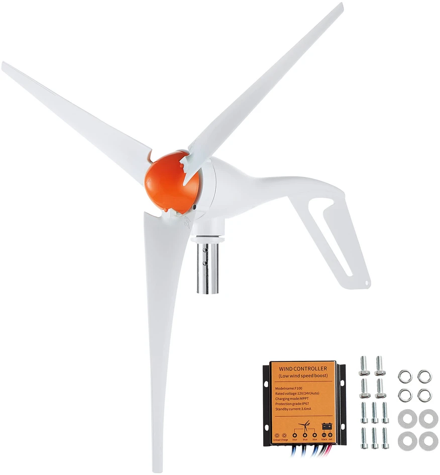 VEVOR 500 W vėjo turbinos generatorius 12 V su MPPT valdikliu