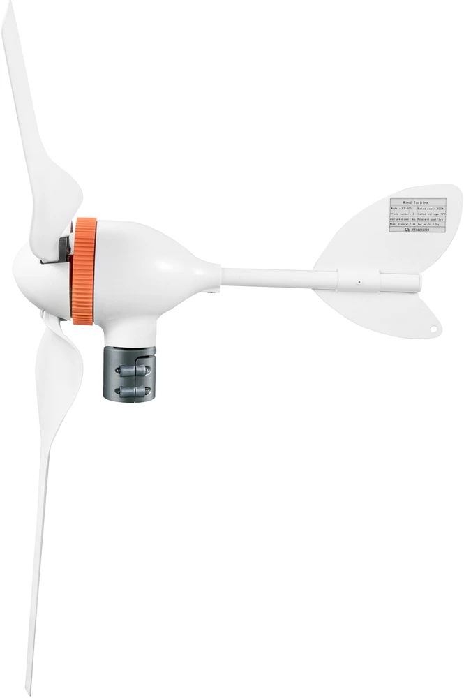 Horizontalios ašies vėjo jėgainė, generatorius Vevor 12V 800W, 3 menčių