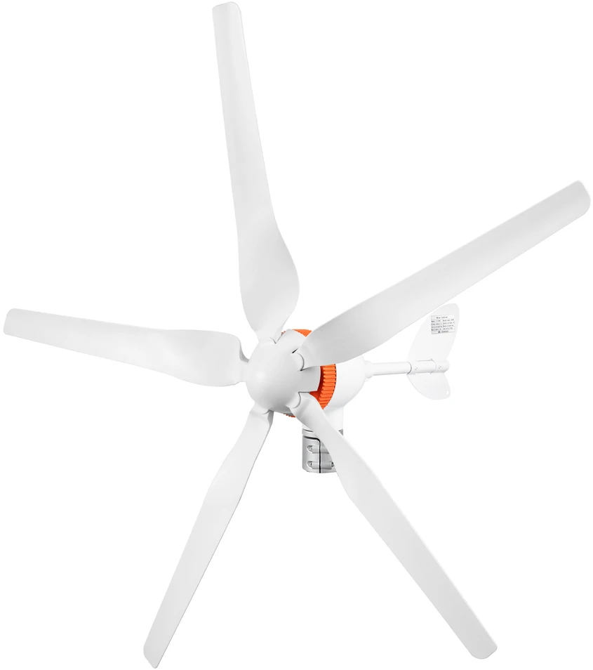 Horizontalios ašies vėjo jėgainė, generatorius Vevor 12V 800W, 3 menčių