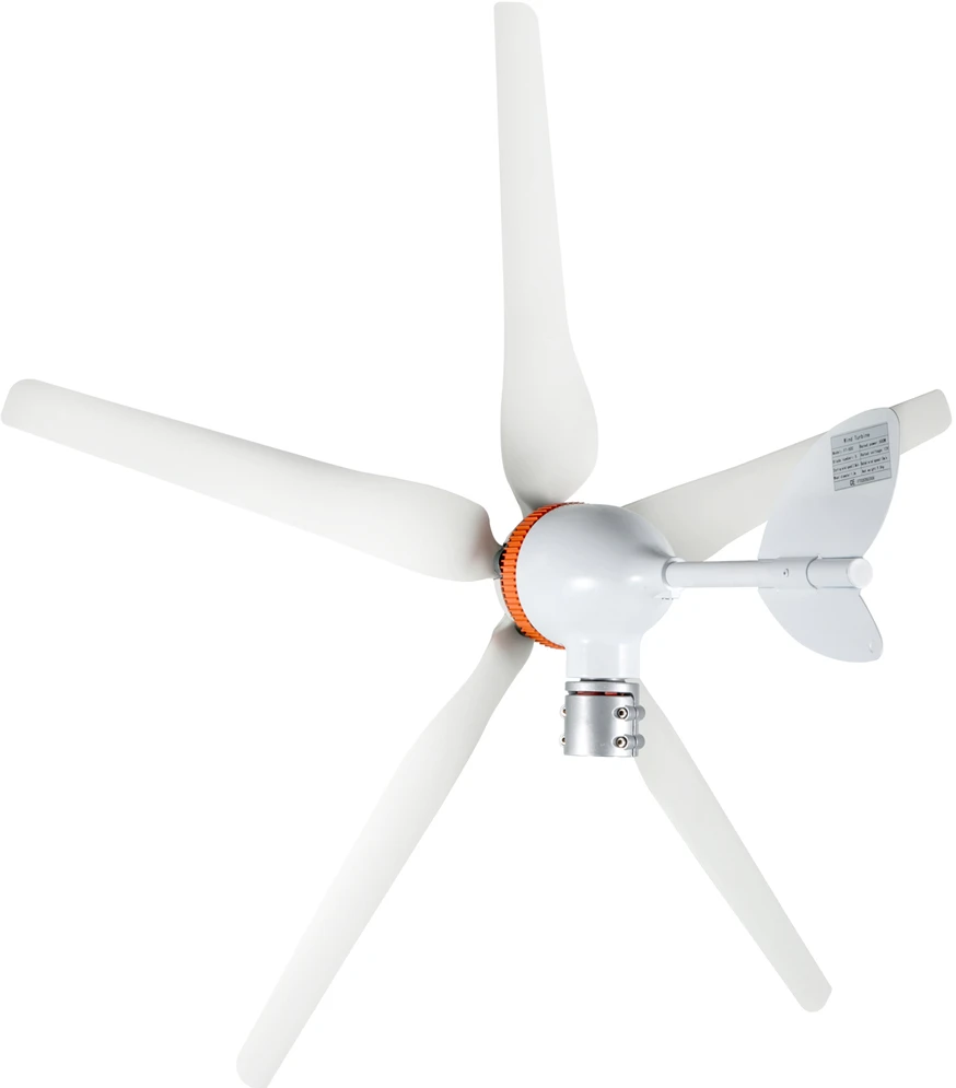 Horizontalios ašies vėjo jėgainė, generatorius Vevor 12V 800W, 3 menčių