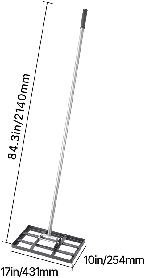 VEVOR Vejos lyginimo grėblys 198 cm su rankena