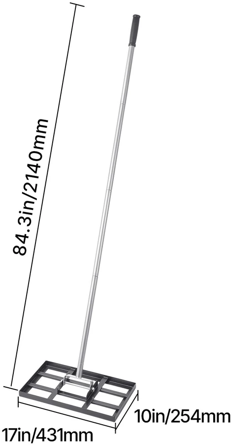 VEVOR Vejos lyginimo grėblys 198 cm su rankena