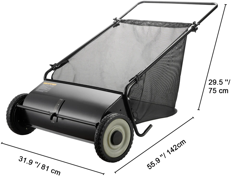 VEVOR Vejos šlavėjas su 66 cm surinkimo plotu