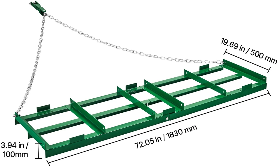 VEVOR 6 ft vilkimo akėčios keliui ir vejai