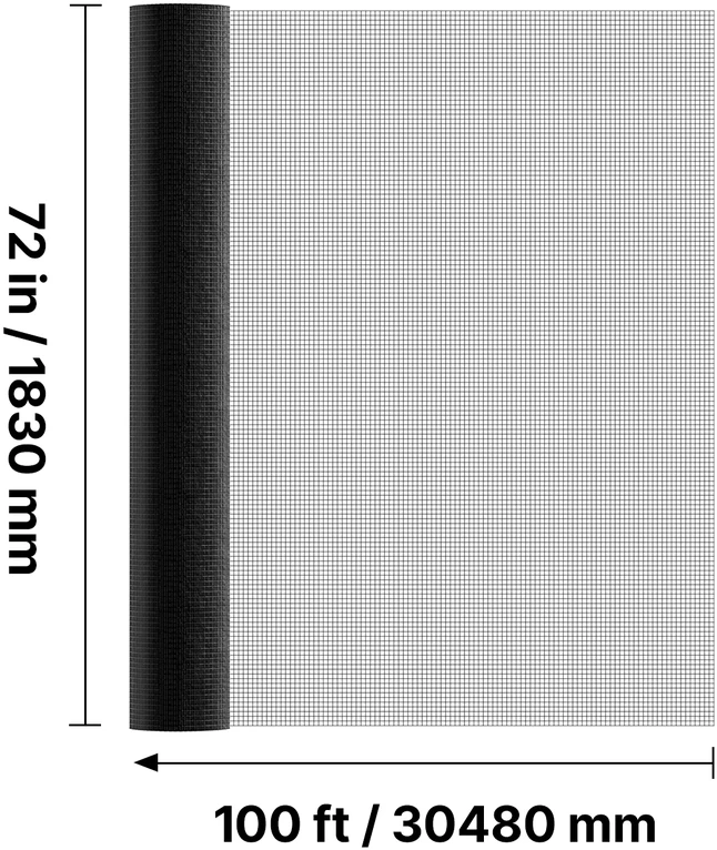 VEVOR Metalinė viela 183cm x 30.4m, 1.27cm tinklelis