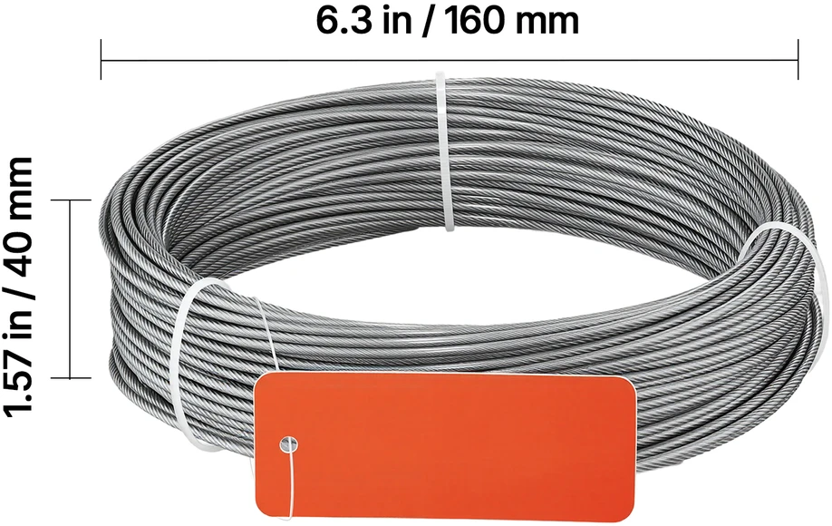 VEVOR 2 mm nerūdijančio plieno viela
