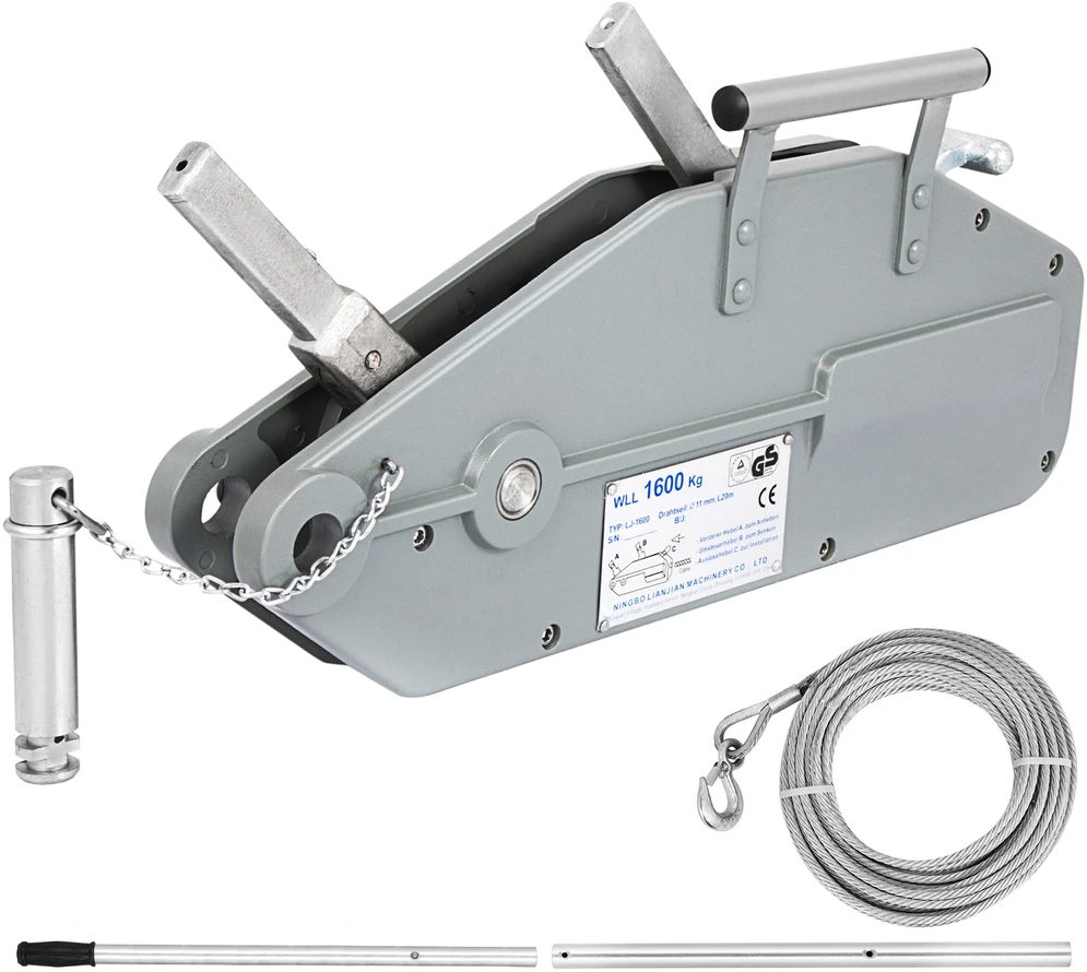 VEVOR Rankų gervė 1.6T 3500 kg traukiklis