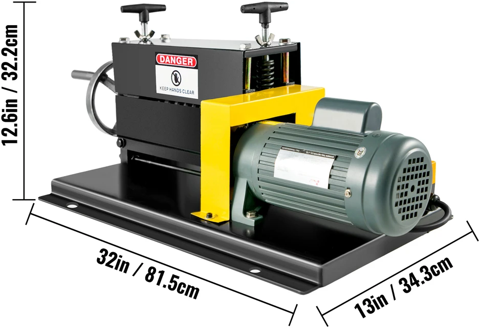 VEVOR 400W elektrinė laido nuėmimo mašina, 1.5-38mm