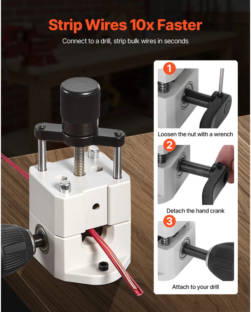 VEVOR Rankinis vielos nuėmimo įrenginys 1.5-25 mm