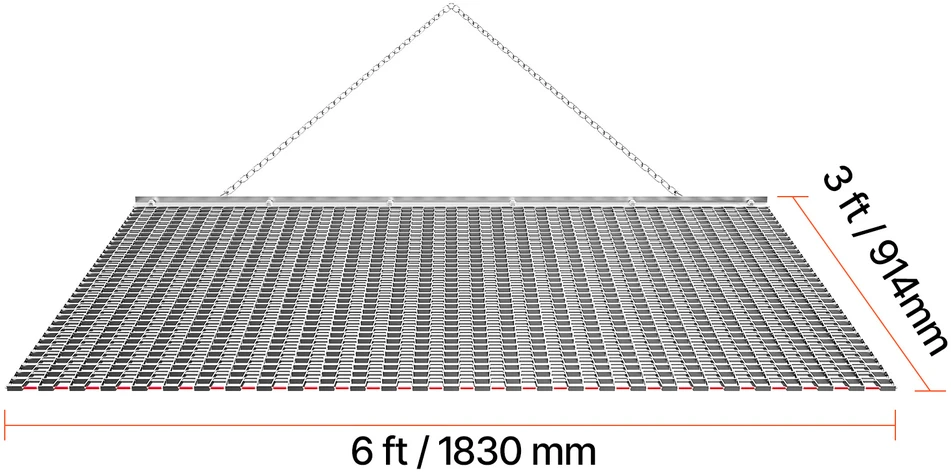 VEVOR Tempimo akėčios, 1,8x0,9 m akėčios
