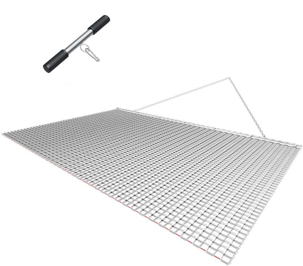 VEVOR Grandiklis laukai, 2 x 1.2 m, grandininis grėblys