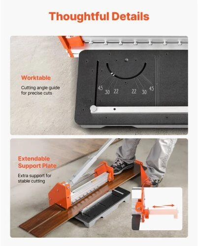VEVOR Vinilo grindų pjaustyklė, 16mm laminatas