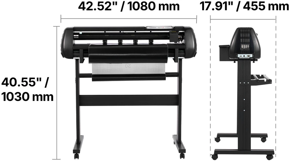 VEVOR Vinilo pjovimo staklės 870 mm pločio